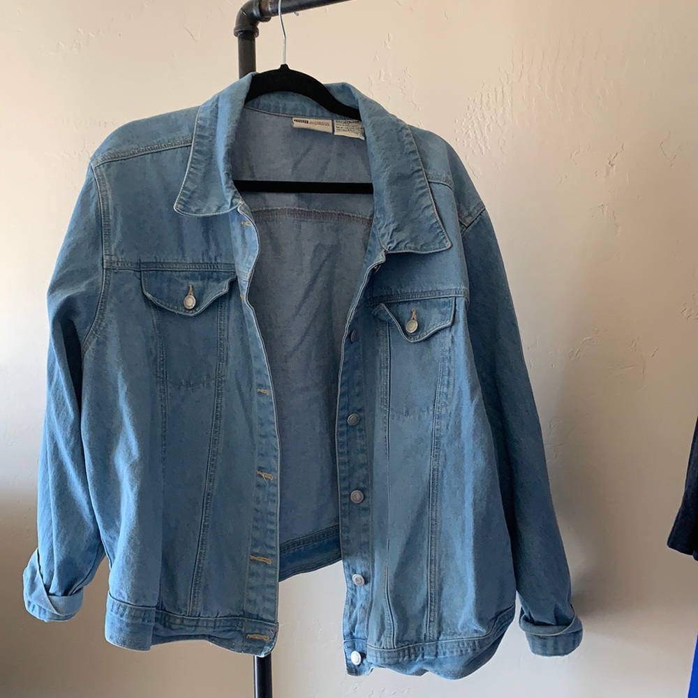 Oversized jean jacket